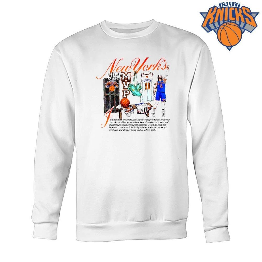 New York Knicks Champions NBA 2026 Jalen Brunson New Yorks Own MVP Locker Room Shirt