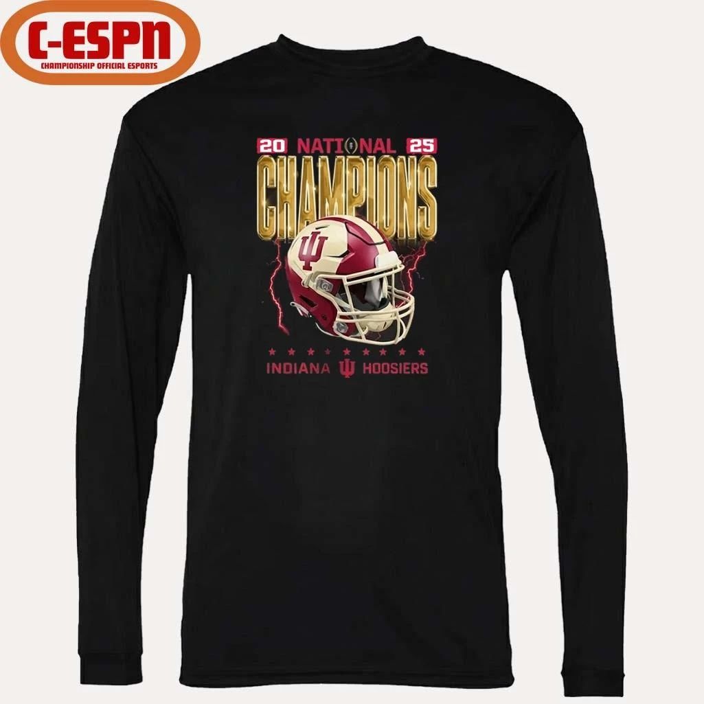 2025-26 CFP National Champions Indiana Hoosiers Vintage Helmet shirt