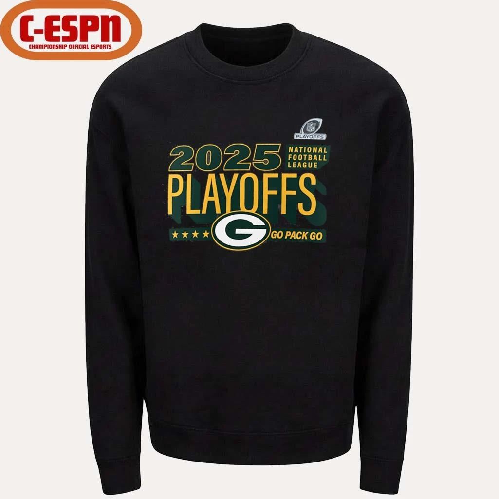 Green Bay Packers Go Pack Go 2025 NFL Playoffs Ready T-Shirt