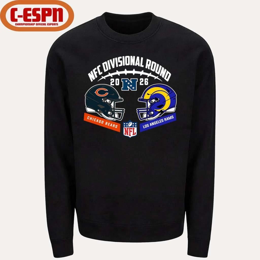 Chicago Bears Vs Los Angeles Rams 2026 NFC Divisional Round Matchup T-Shirt