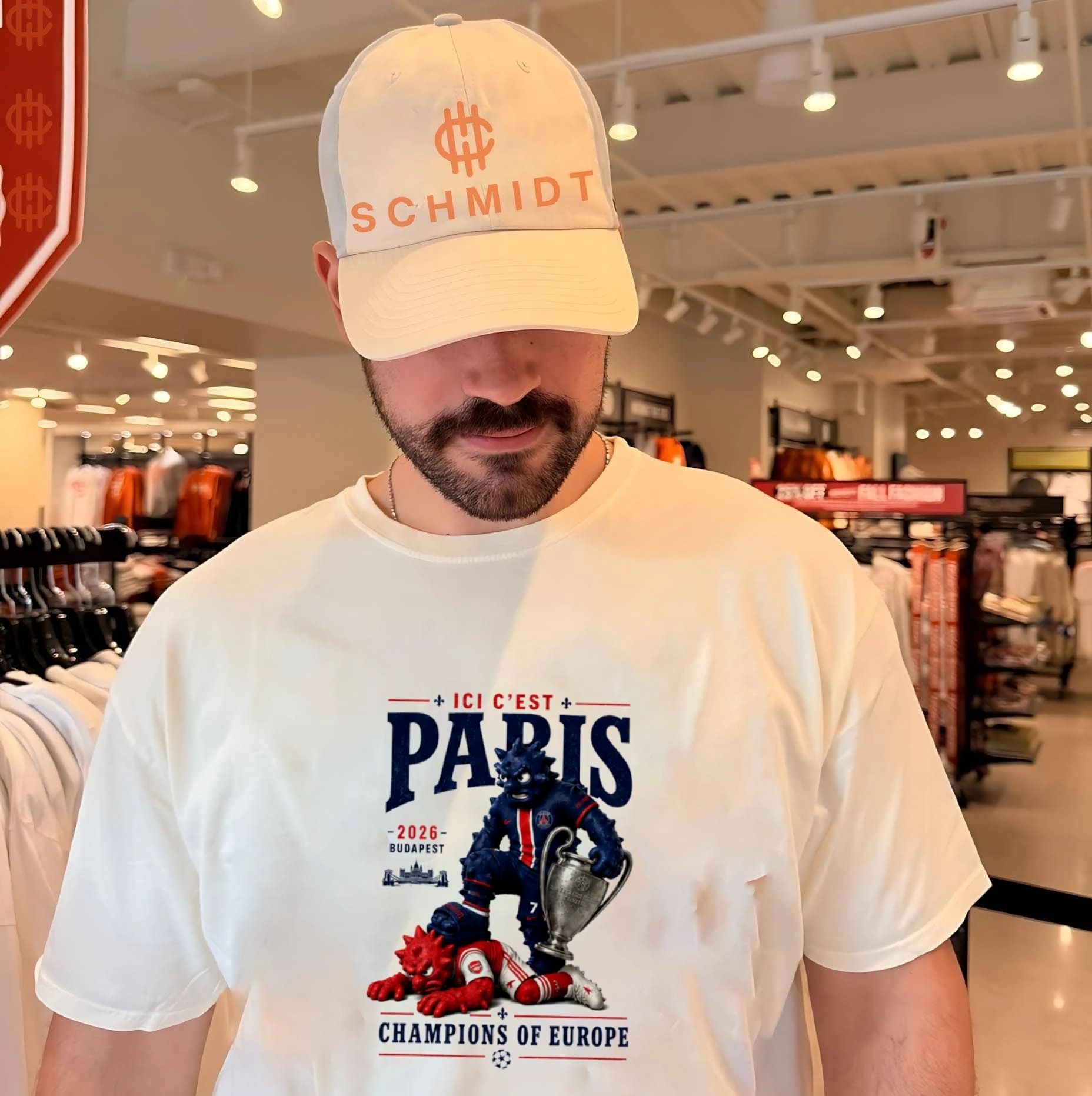 Ici C’est Paris 2026 Champions of Europe mascot shirt