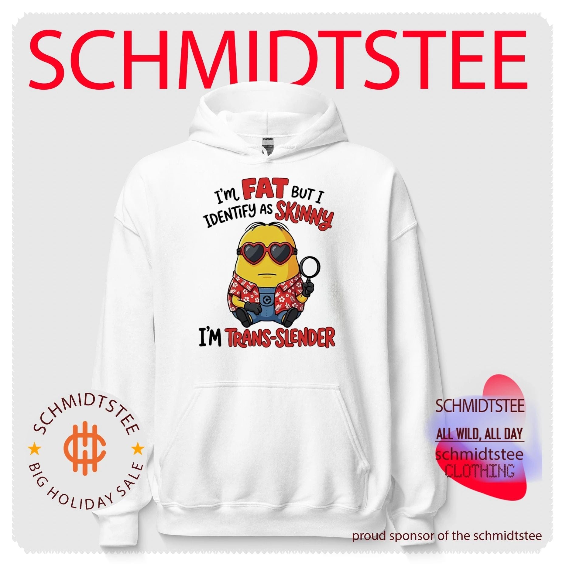 I’m fat but I identify as skinny funny Minion shirt