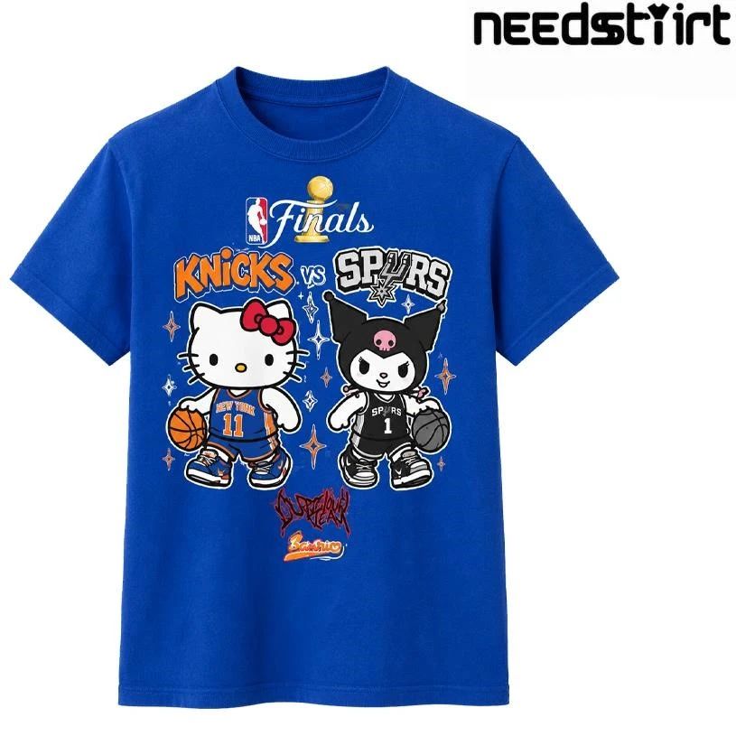New York Knicks Hello Kitty vs San Antonio Spurs Kuromi Basketball Sanrio NBA Finals 2026 shirt