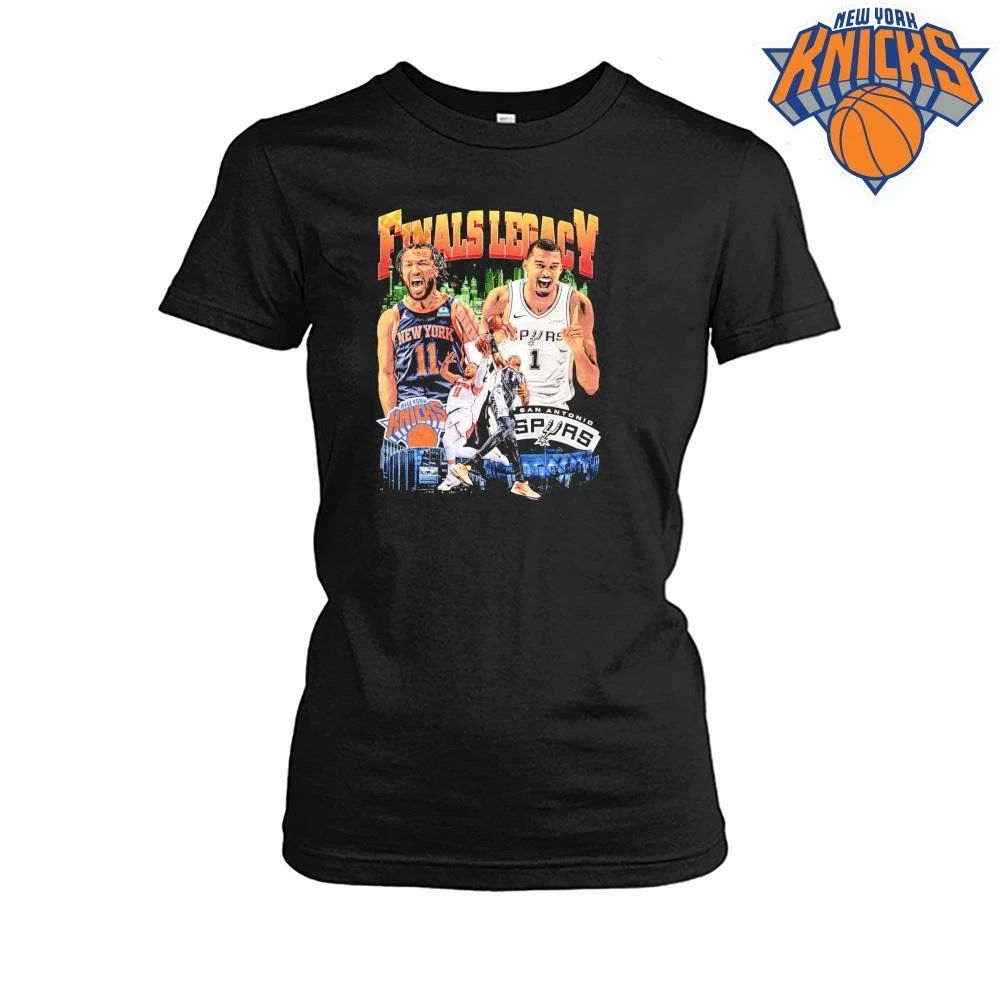 New York Knicks Jalen Brunson San Antonio Spurs Victor Wembanyama Finals Legacy Vintage NBA Finals 2026 Shirt