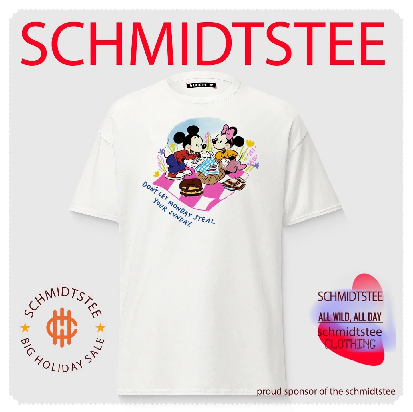 Mickey and minnie mouse don’t let monday steal your sunday shirt