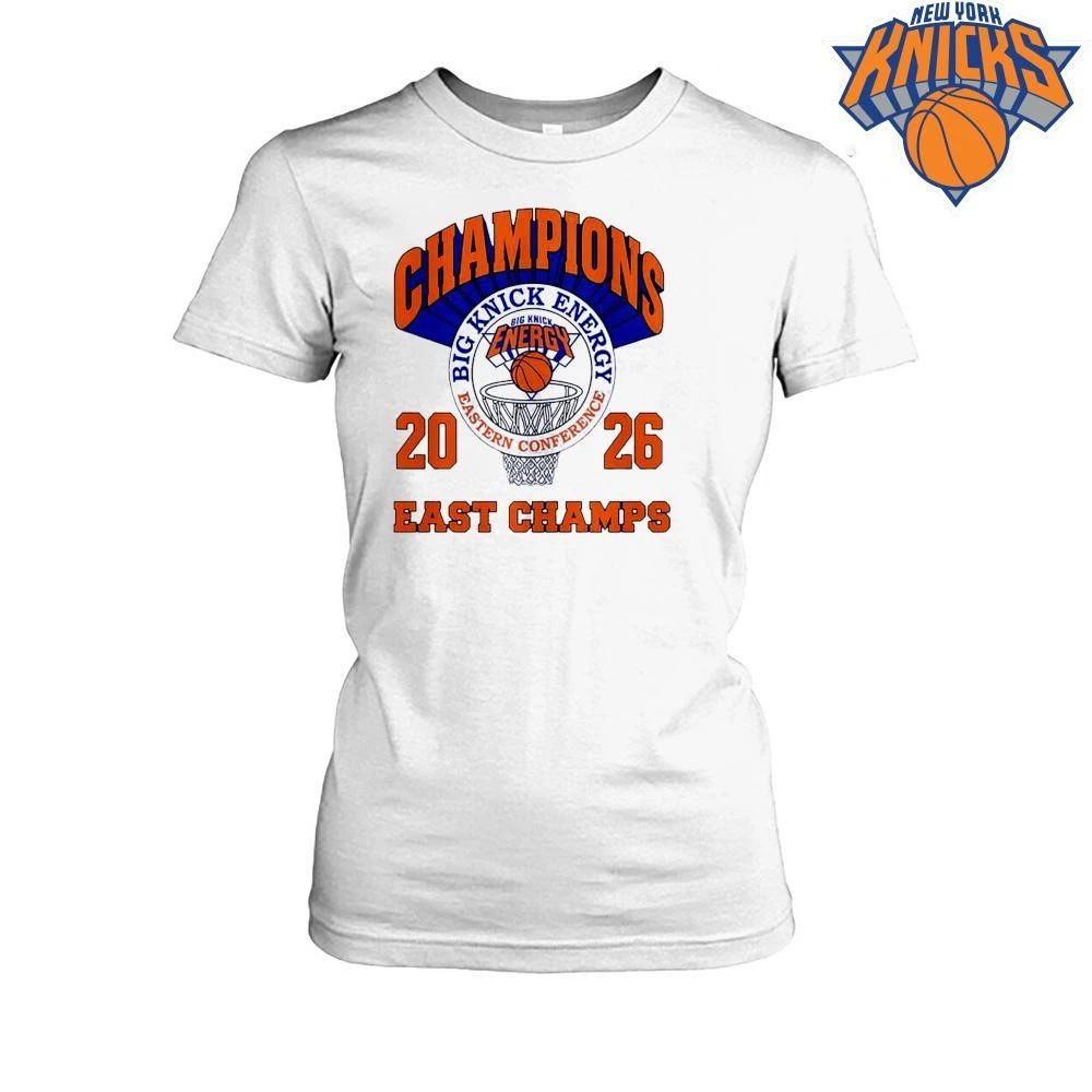 New York Knicks big energy basketball hoop champions 2026 Eastern Conference east champs T Shirt