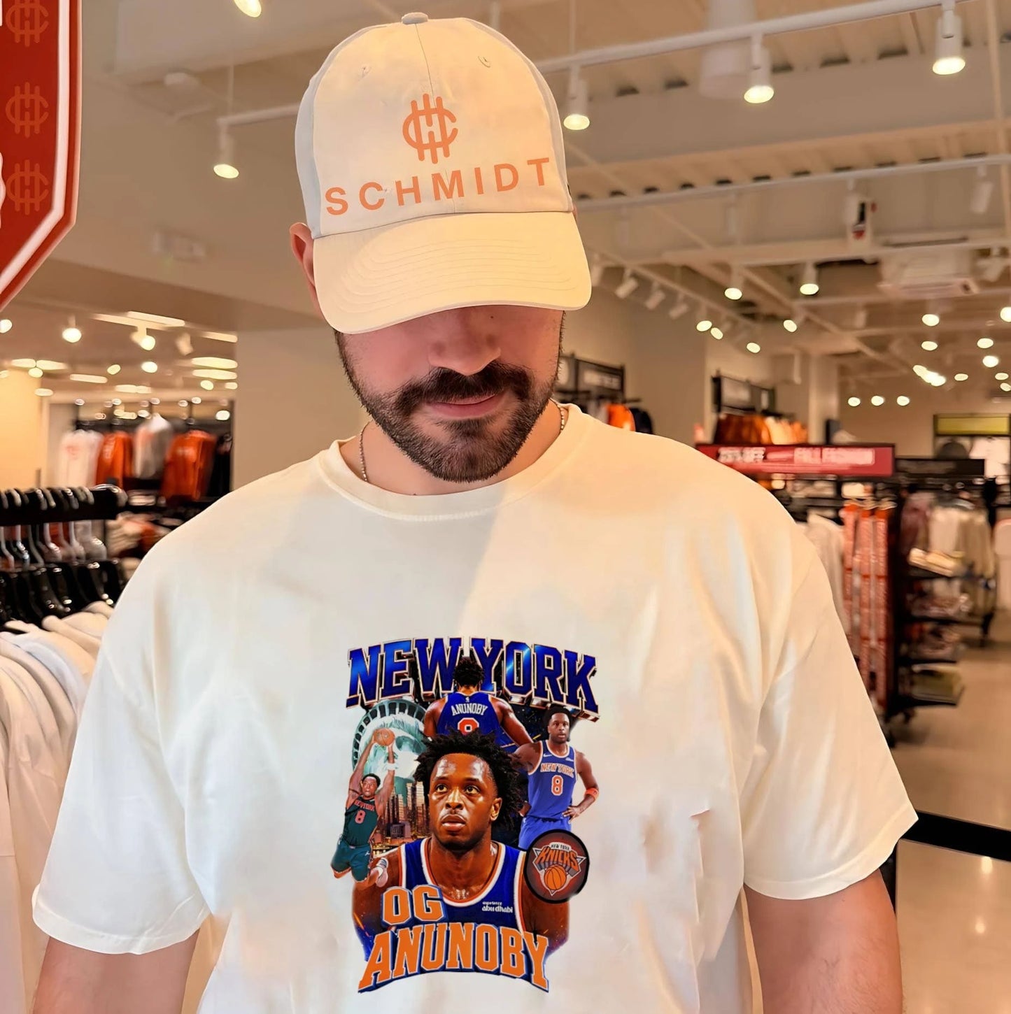 New York Knicks OG Anunoby portrait collage shirt