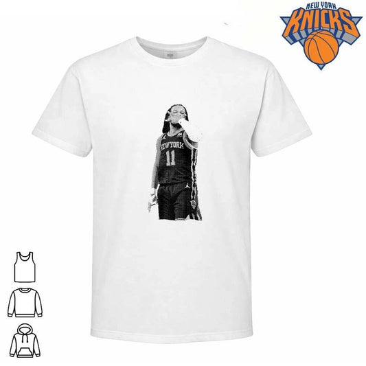 Jalen Brunson Three Point Celebration New York Knicks Basketball Shirt