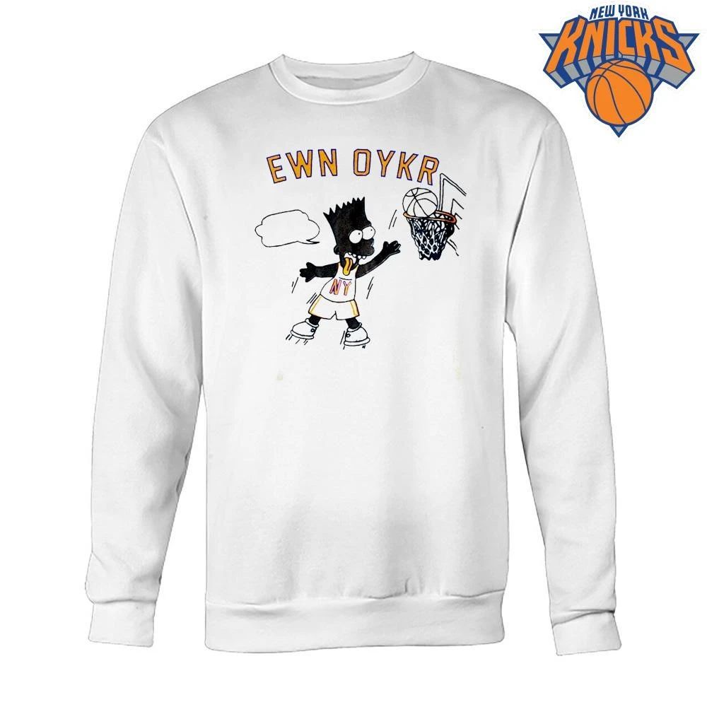 EWN OYKR Bart Simpson New York basketball vintage apparel NBA Finals 2026 shirt