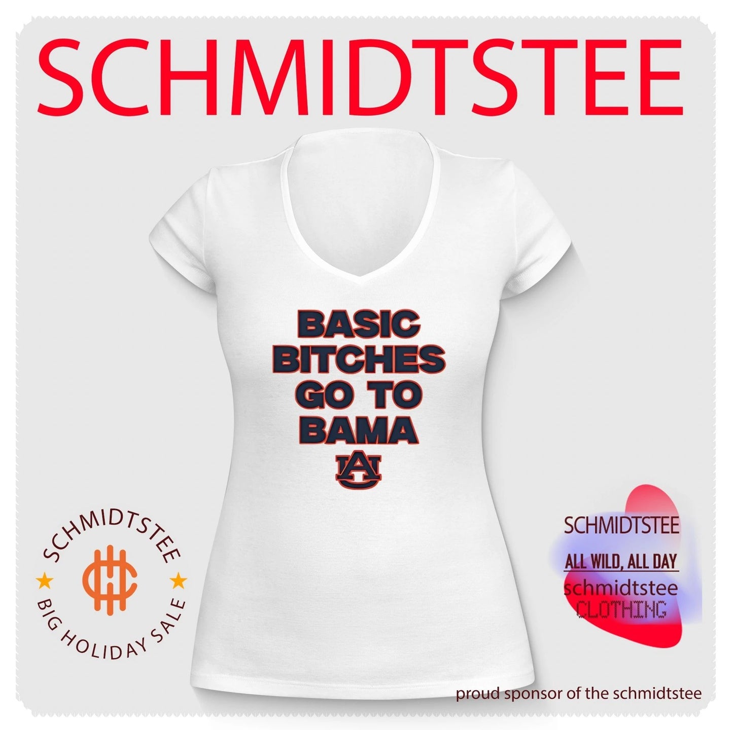 Auburn Tigers Bad bitches go to bama shirt