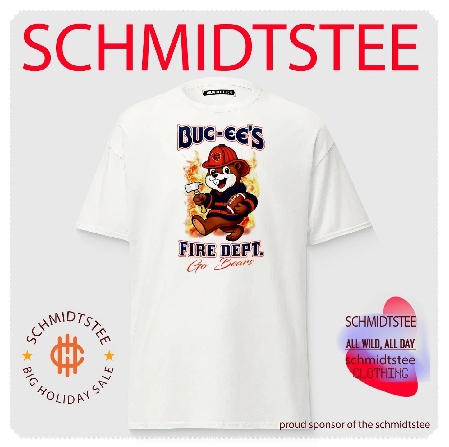 Chicago Bears Buc-Ee’s Fire Dept go Bears Firefighter Strong shirt