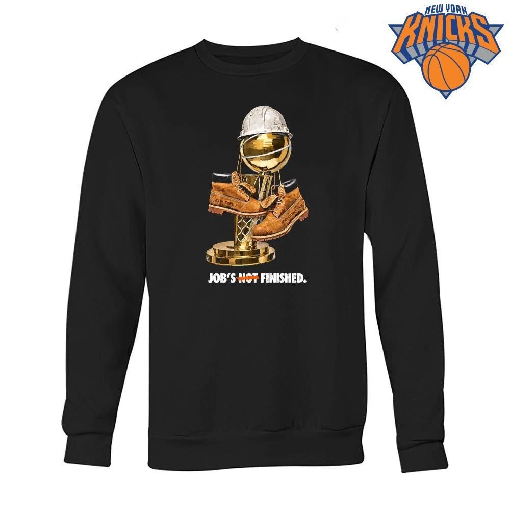New York Knicks Champions 2026 Timberland Boot Larry O Brien Trophy Shirt