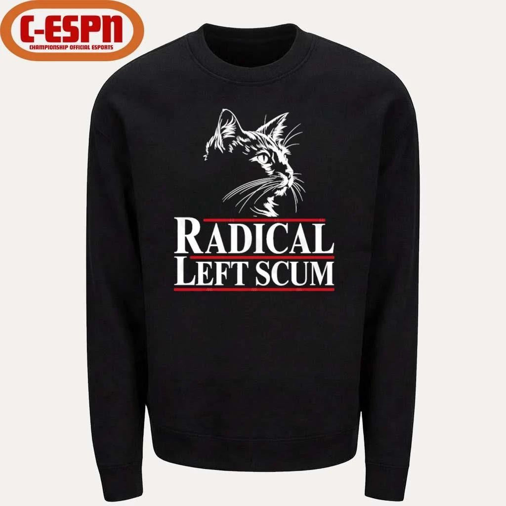 Radical Left Scum Black Cat Shirt
