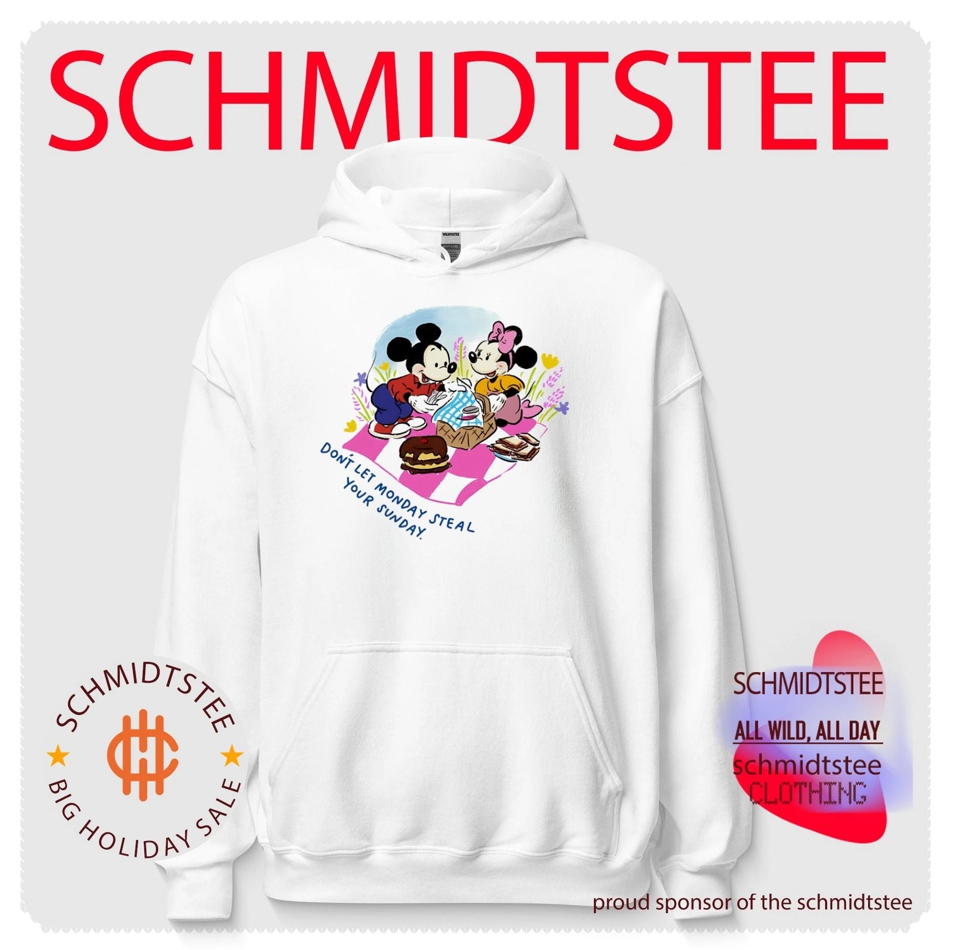 Mickey and minnie mouse don’t let monday steal your sunday shirt