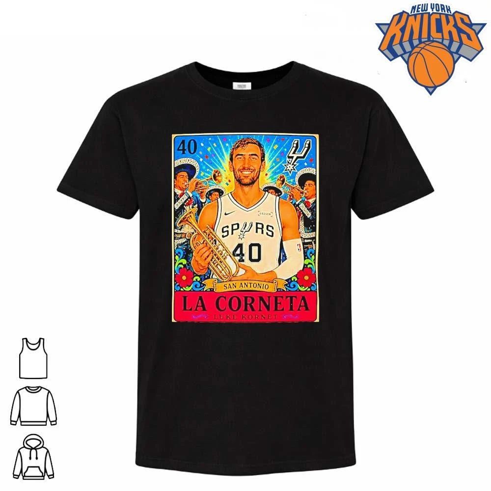Luke Kornet San Antonio Spurs Nba 40 La Corneta Card Shirt