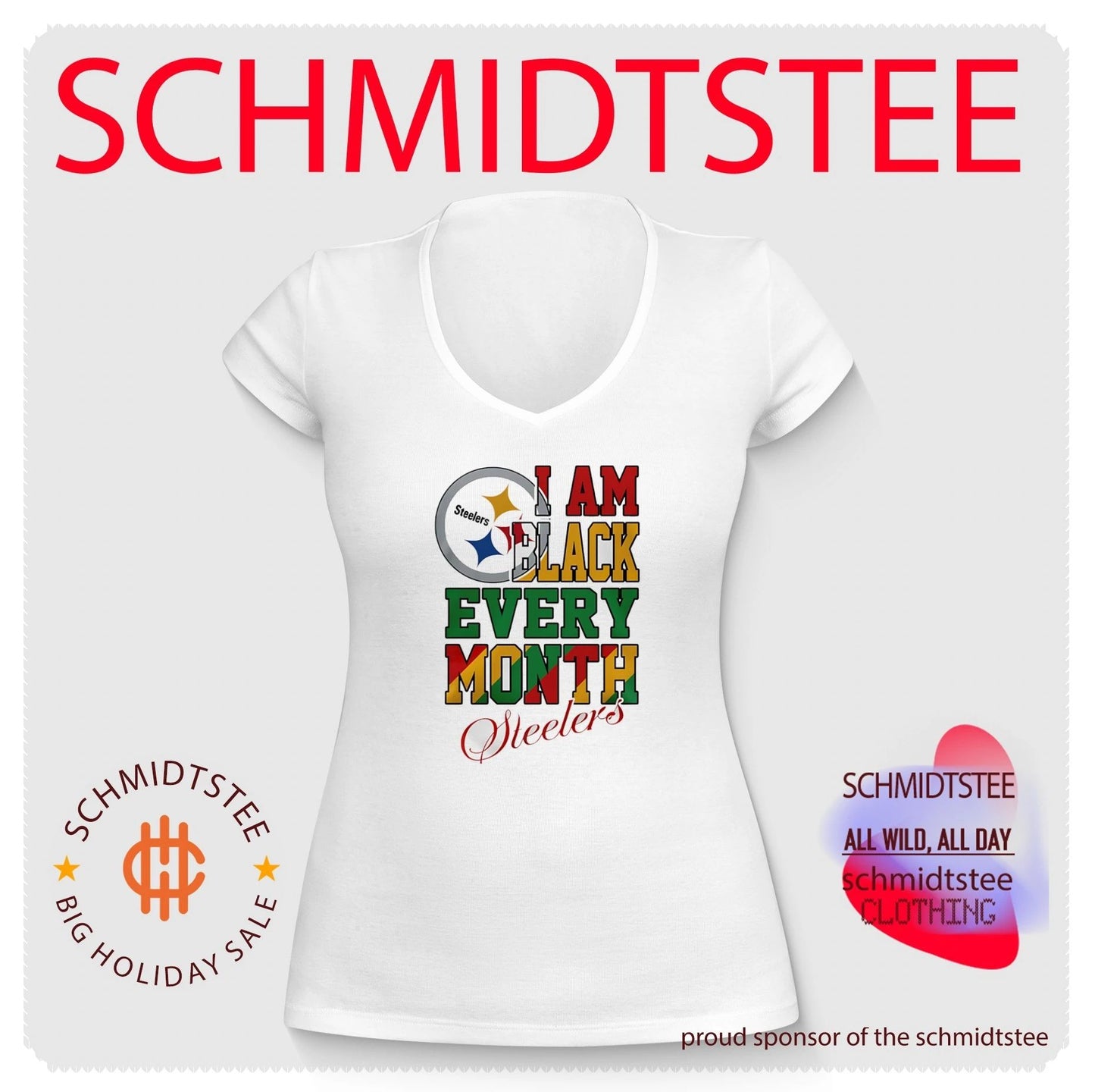 Pittsburgh Steelers I am Black Every Month Juneteenth logo shirt
