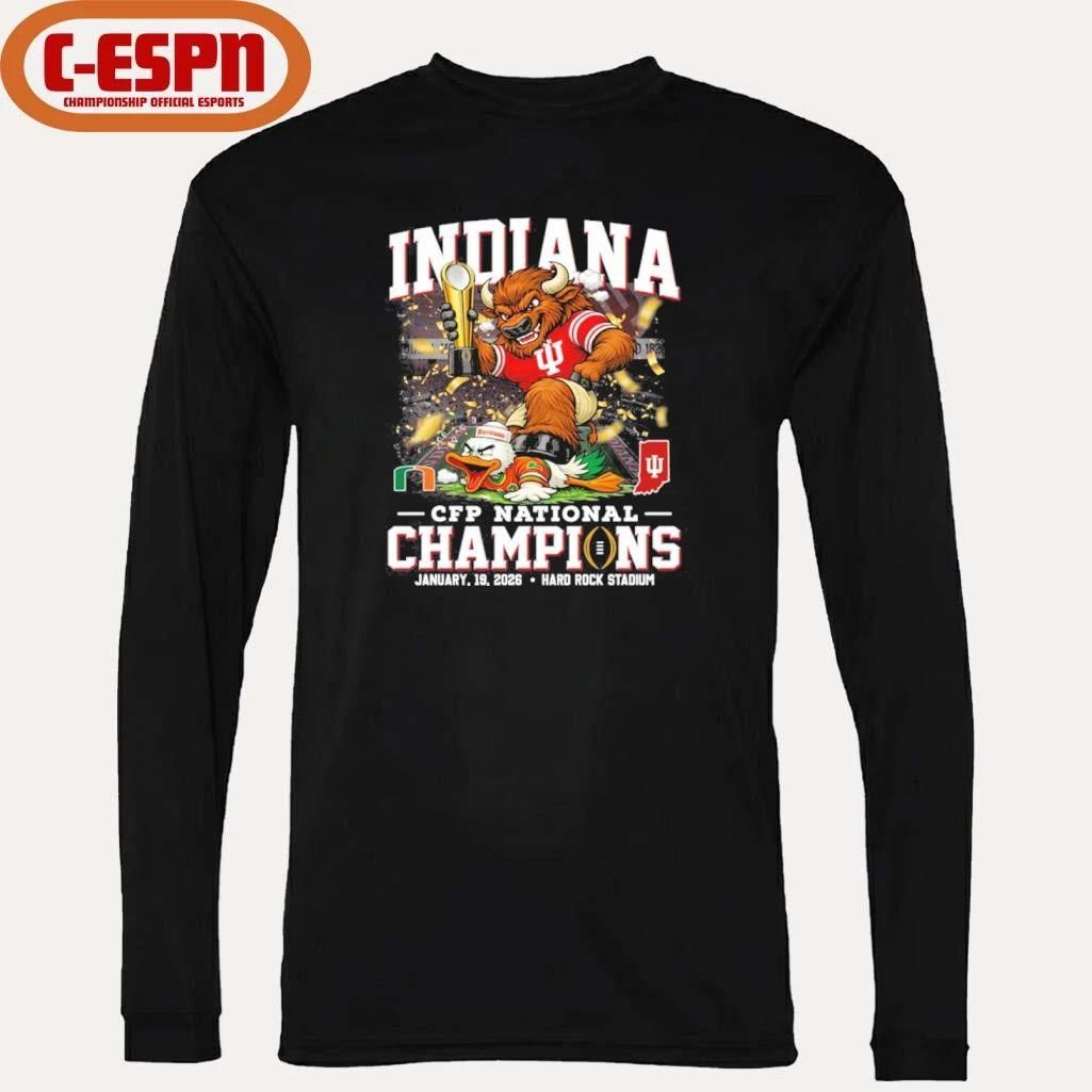 Indiana Hoosiers Beat Miami Hurricanes CFP National Champions Shirt