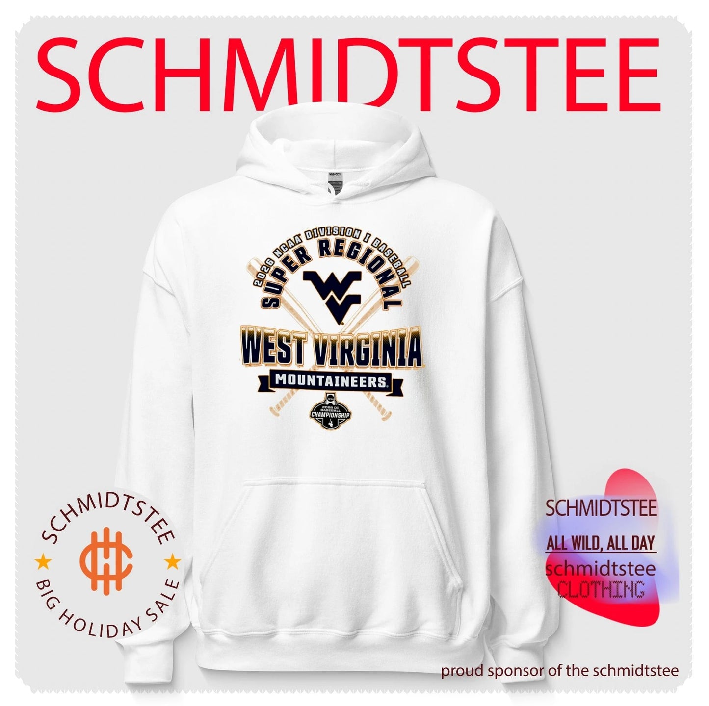 West Virginia Mountaineers 2026 NCAA Division I Baseball Super Regionals shirt