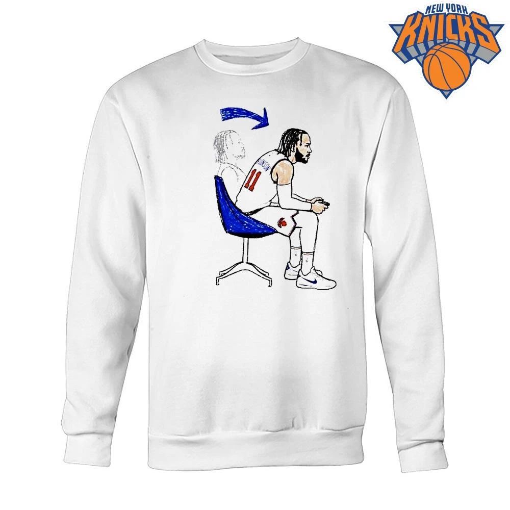 Jalen Brunson New York Knicks Nba Gamer Leaning Forward Posture Art Shirt