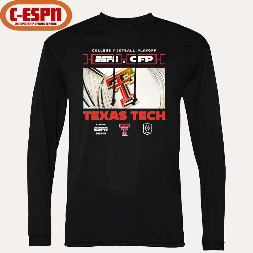2025-26 CFP Texas Tech Red Raiders Window Shirt