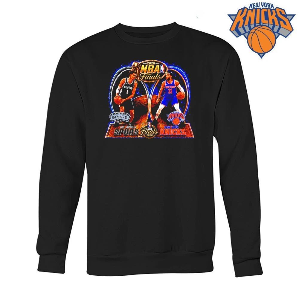 San Antonio Spurs vs New York Knicks Victor Wembanyama Jalen Brunson 2026 NBA Finals Vintage Graphic Shirt