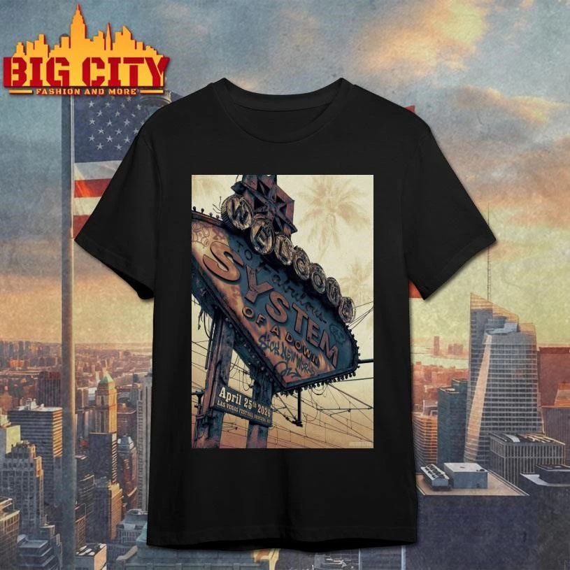System Of A Down Las Vegas Apr 25, 2026 Poster Shirt