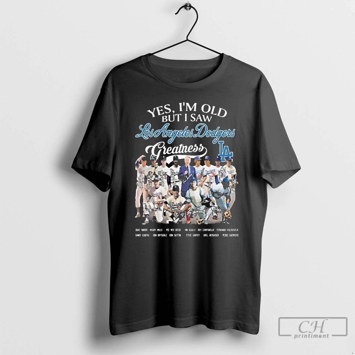 Premium Los Angeles Dodgers Yes Im Old But I Saw Greatness 2025 Postseason Signatures Long