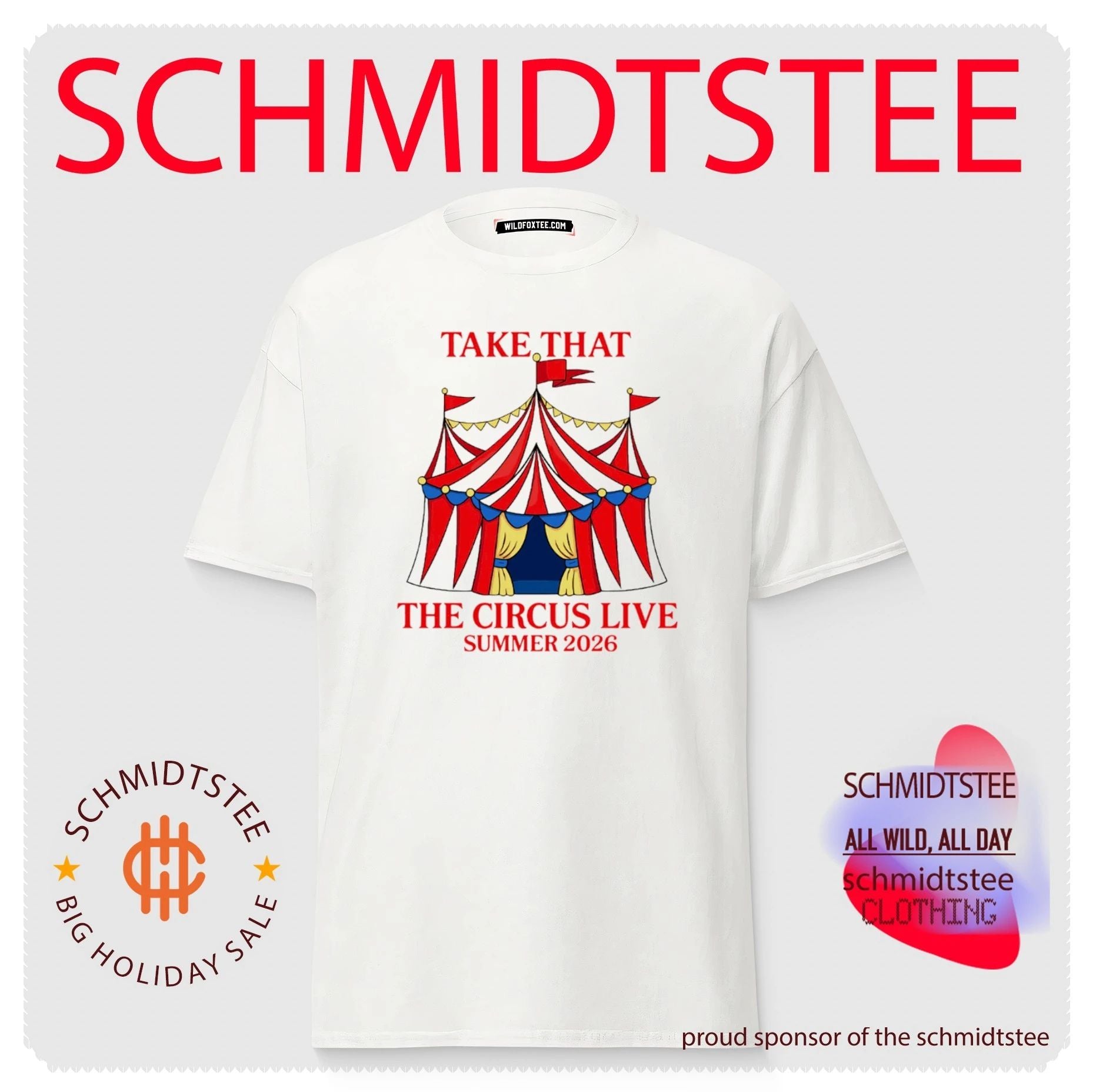 Take That Circus Live Tour 2026 shirt