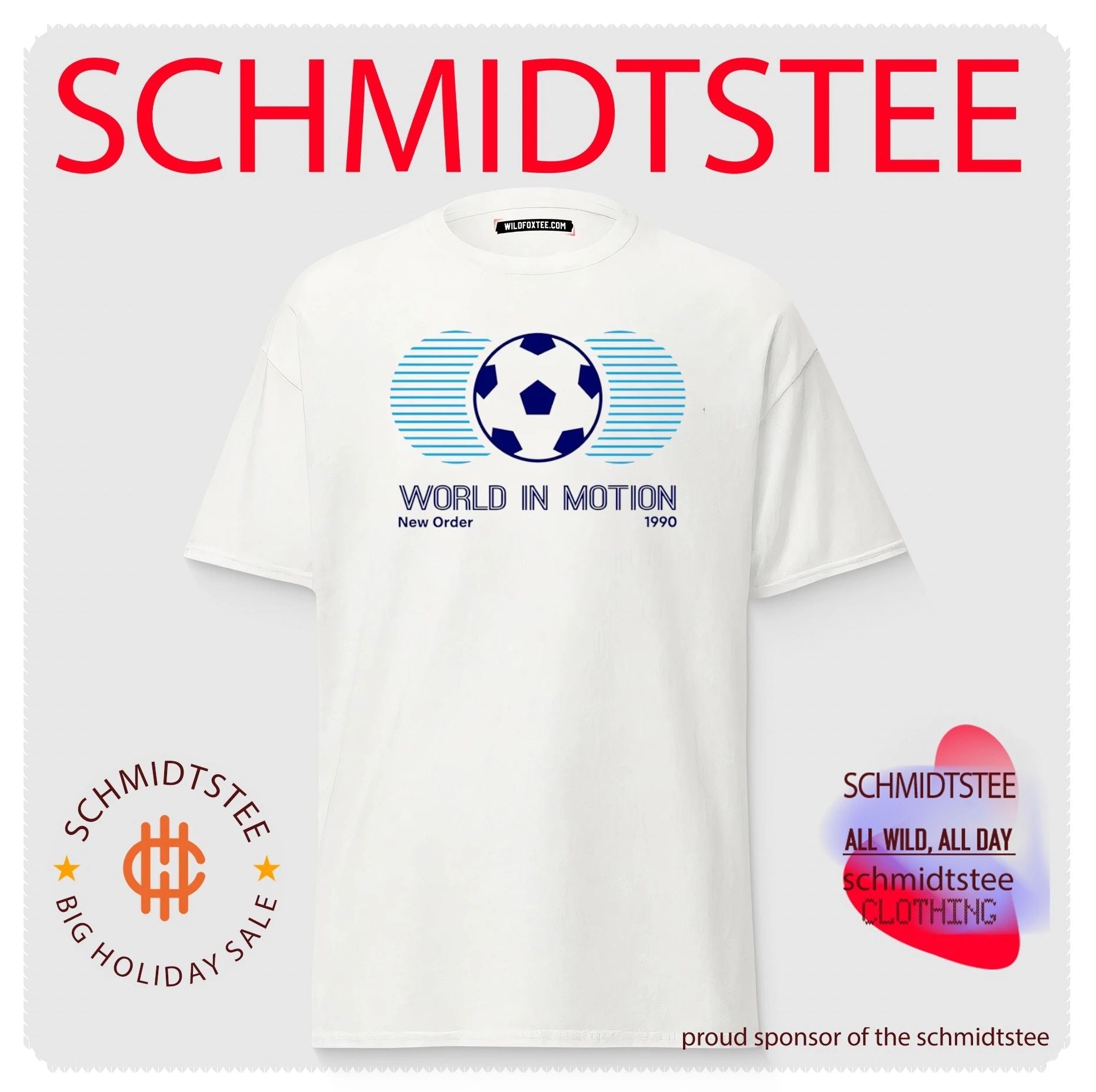 New Order World in Motion 1990 England shirt