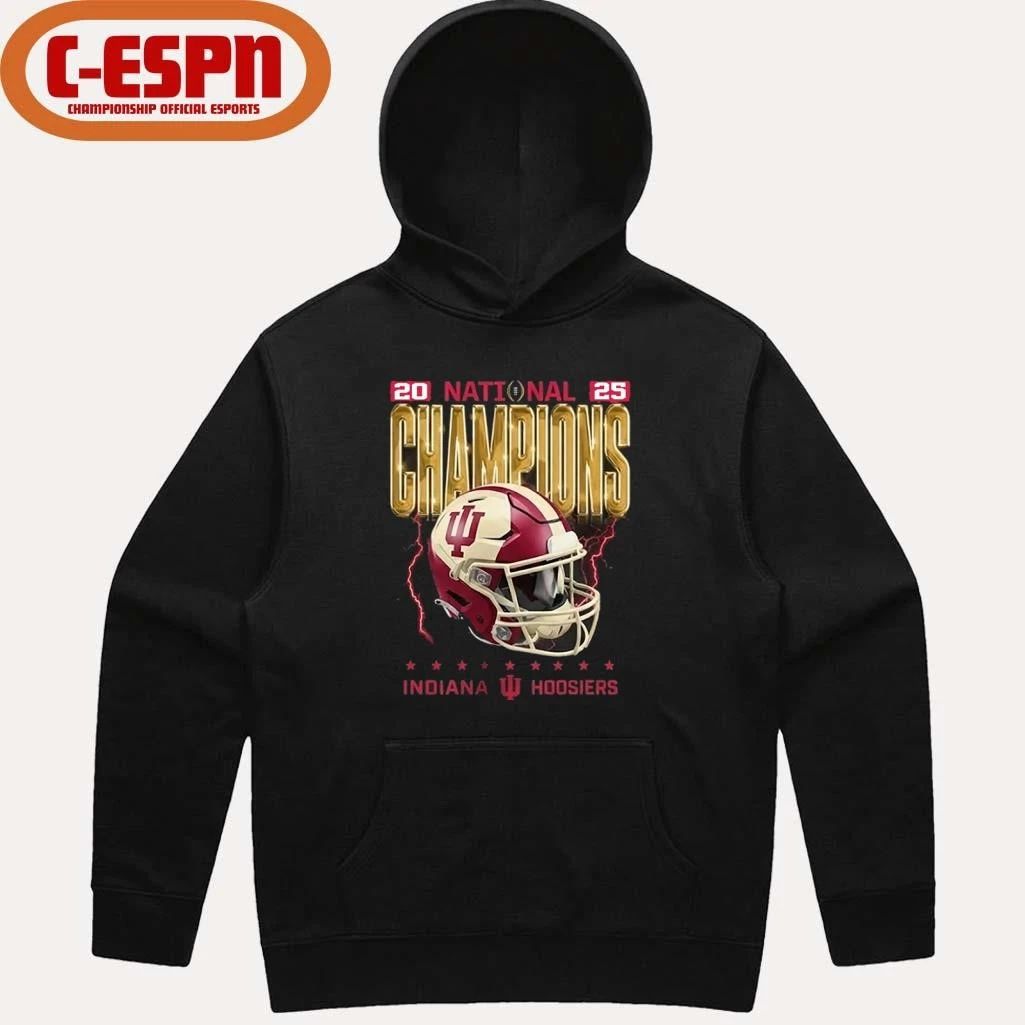 2025-26 CFP National Champions Indiana Hoosiers Vintage Helmet shirt