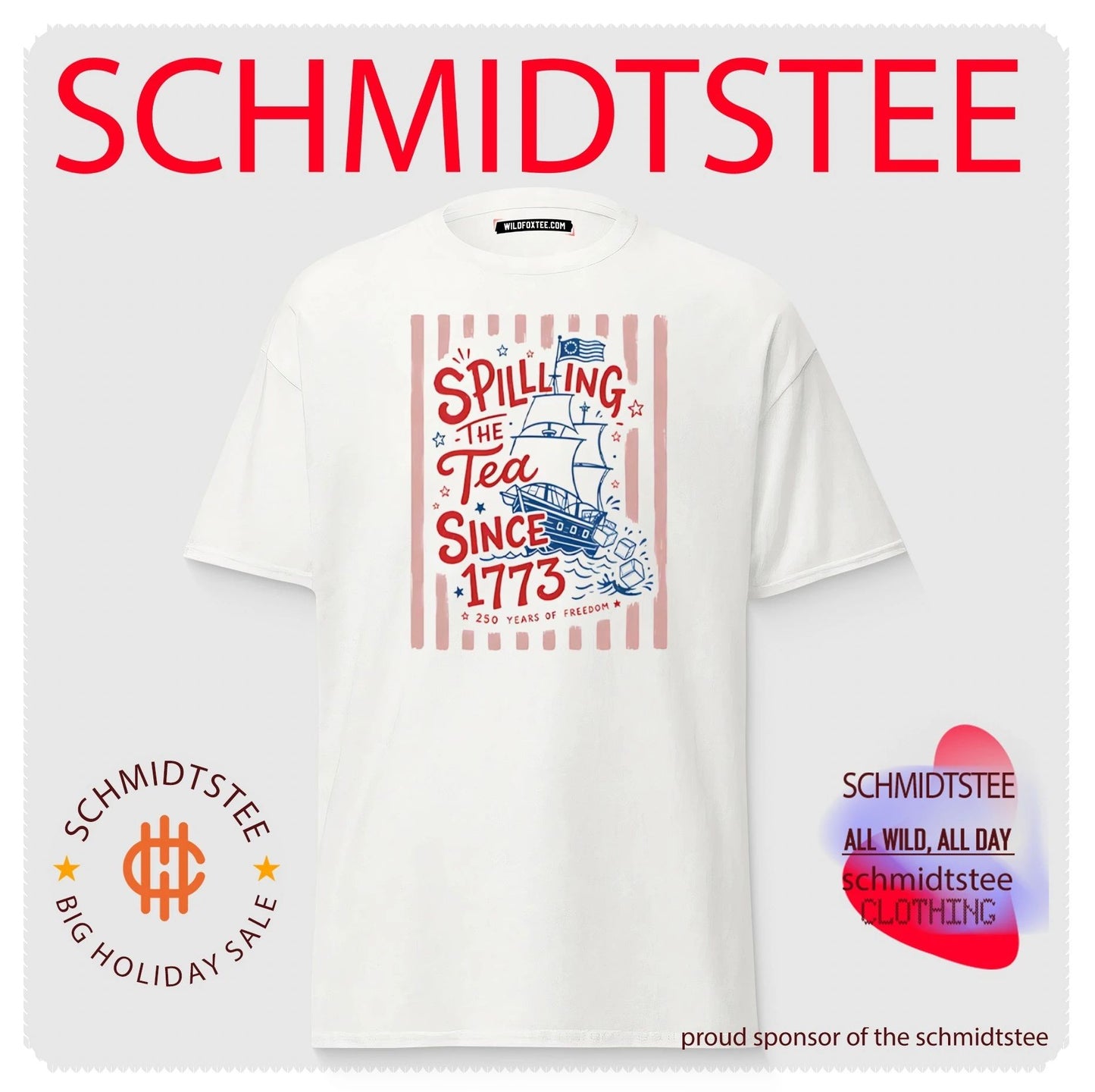 Spilling The Tea Since 1773 Funny Boston Tea Party Patriotic 4th of July shirt