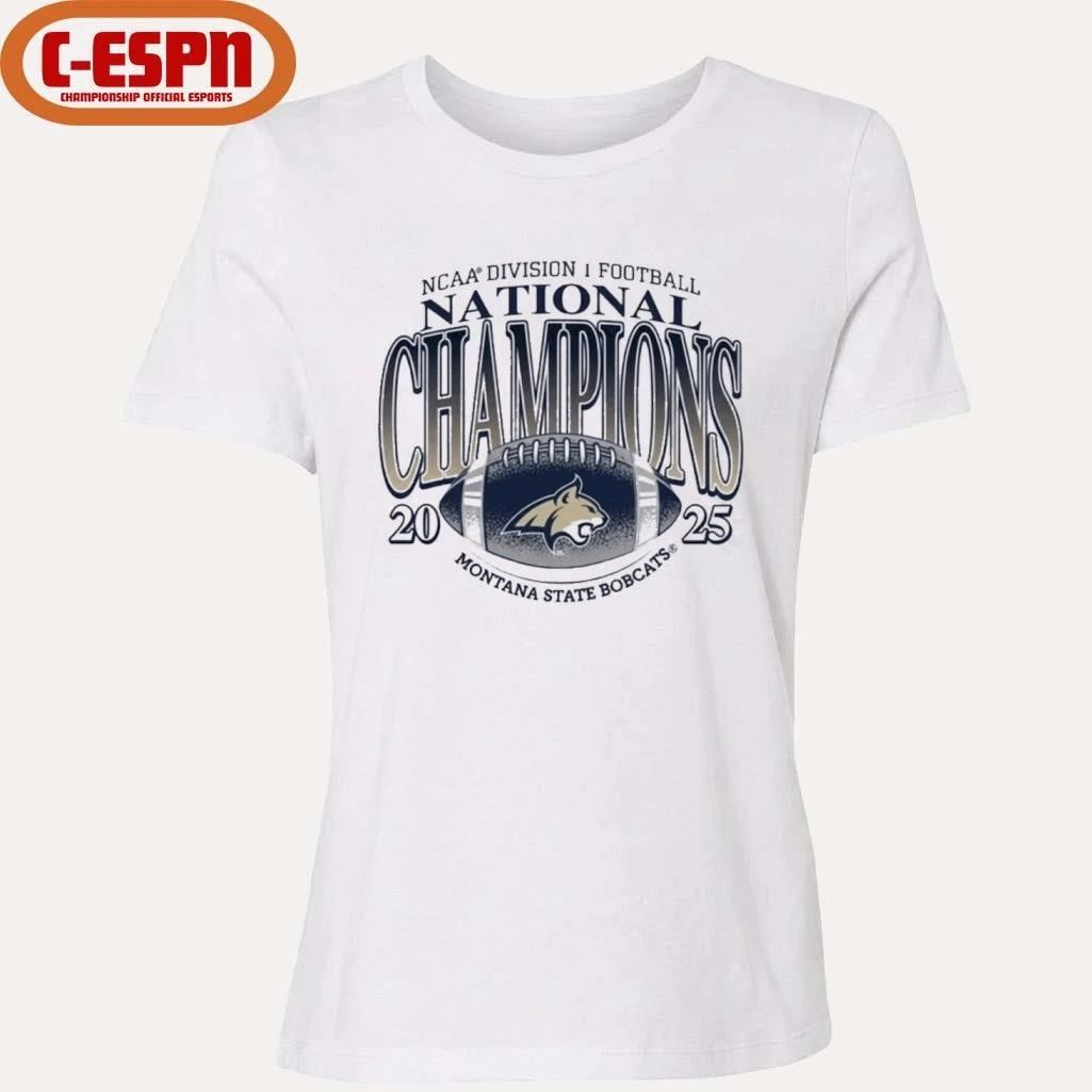 Montana State Bobcats 2025 NCAA Division I Football FCS National Champions T-Shirt