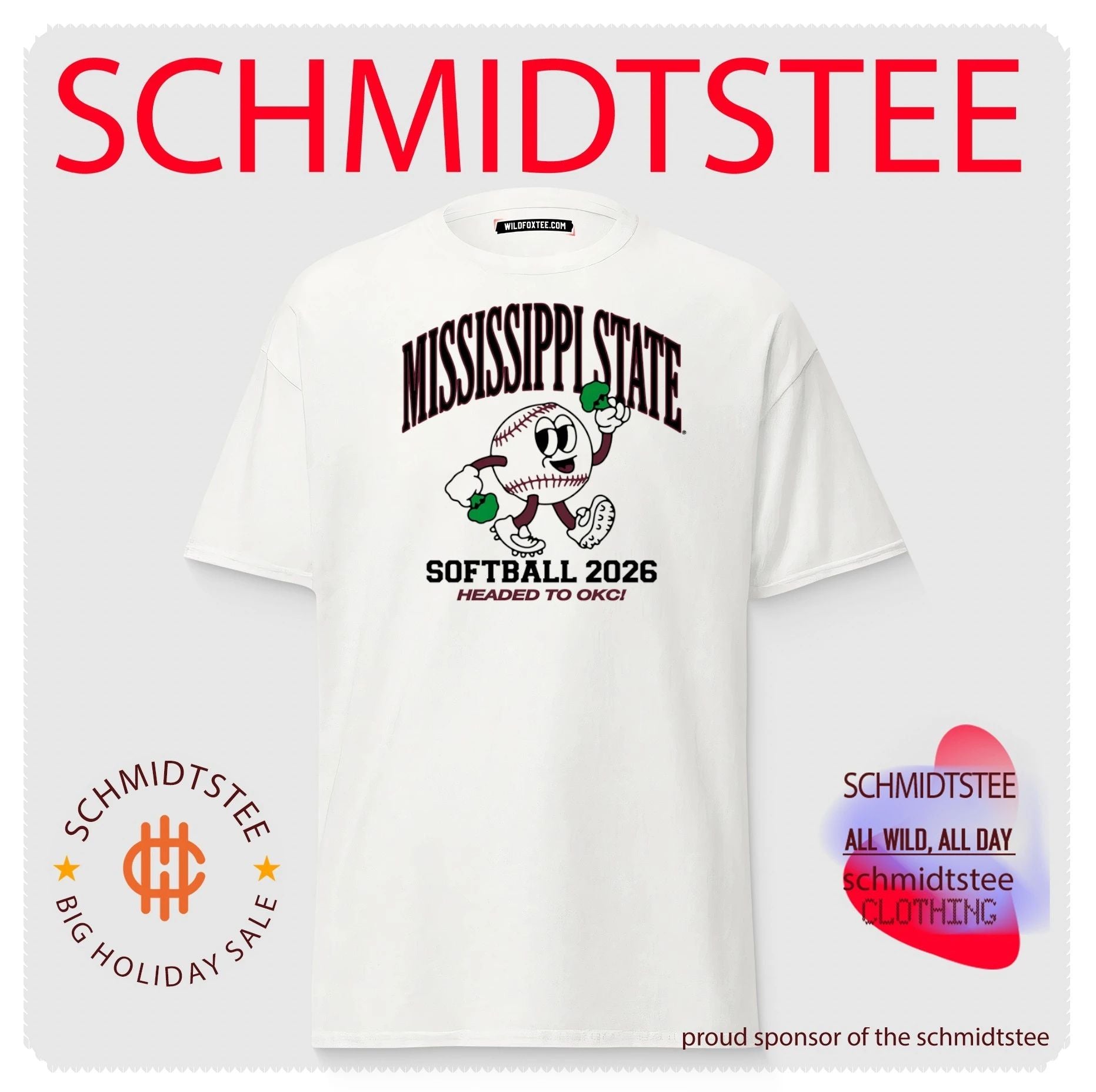 Mississippi State Softball 2026 Headed to OKC Broccoli Softball shirt