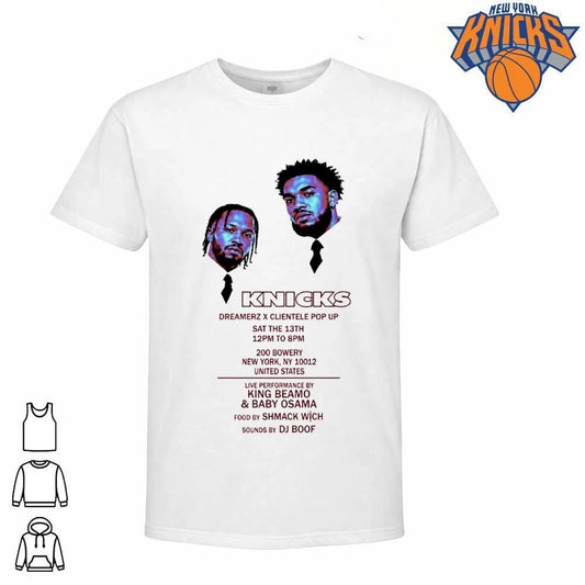 Jalen Brunson & KAT New York Knicks Dreamerz X Clientele NBA Finals 2026 Pop Up Exclusive Shirt