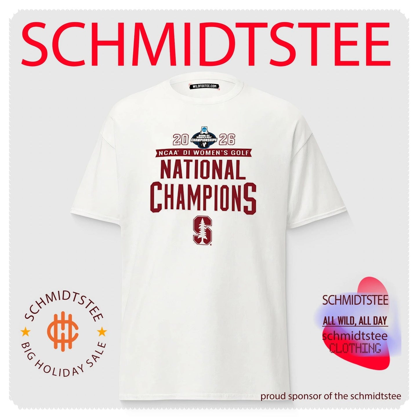 Stanford Cardinal 2026 NCAA Women’s Golf National Champions shirt
