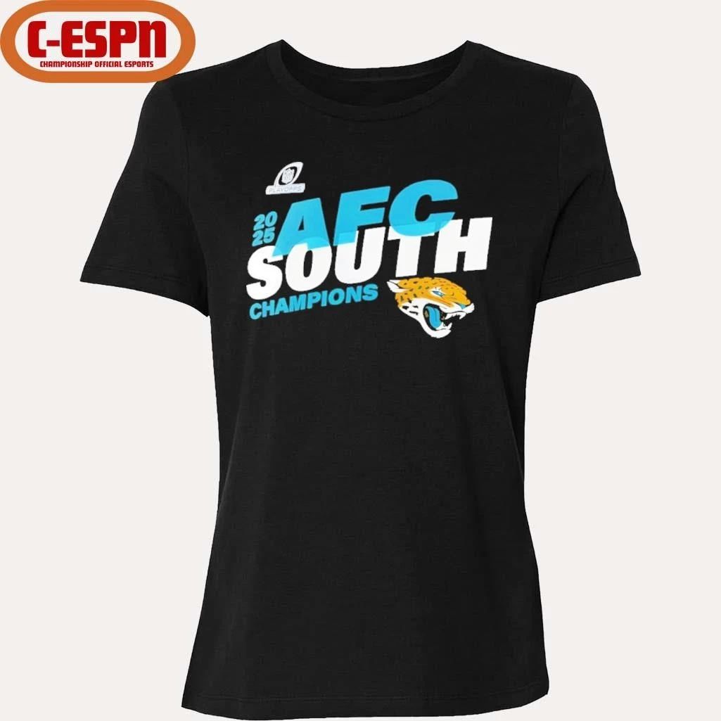Jacksonville Jaguars 2025 AFC South Division Champions Conquer T-Shirt