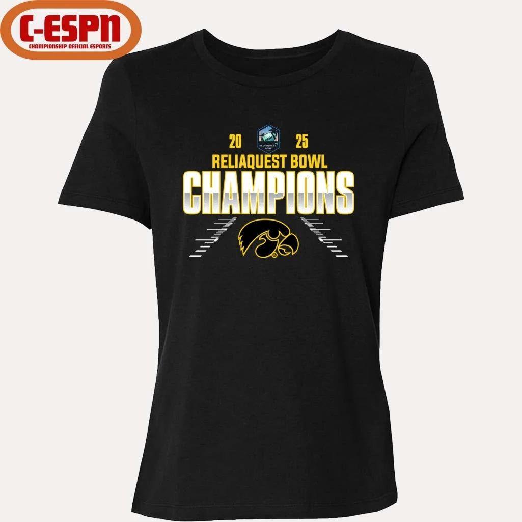 Iowa Hawkeyes Reliaquest Bowl Champions 2025 Shirt