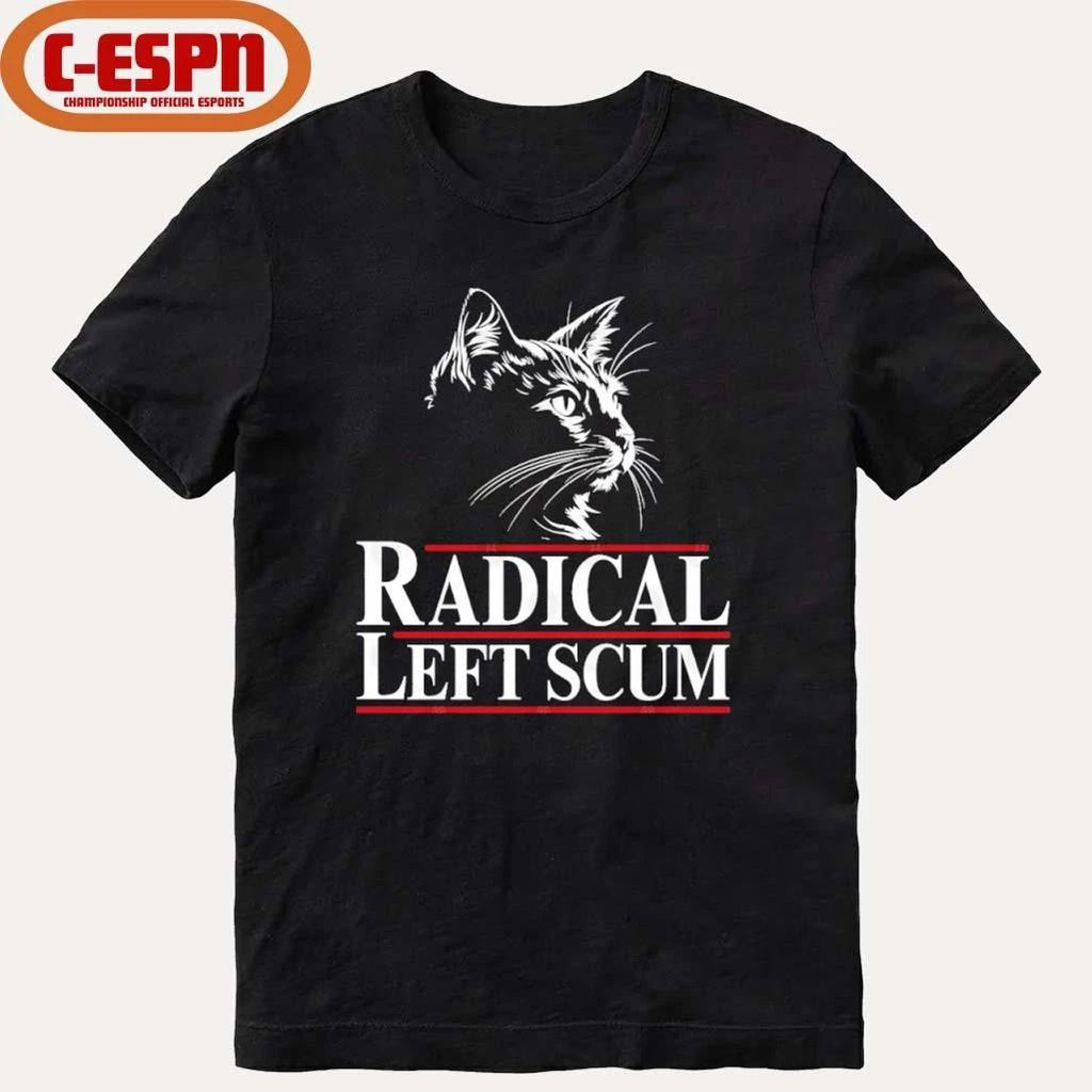 Radical Left Scum Black Cat Shirt