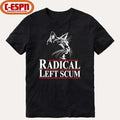 Radical Left Scum Black Cat Shirt