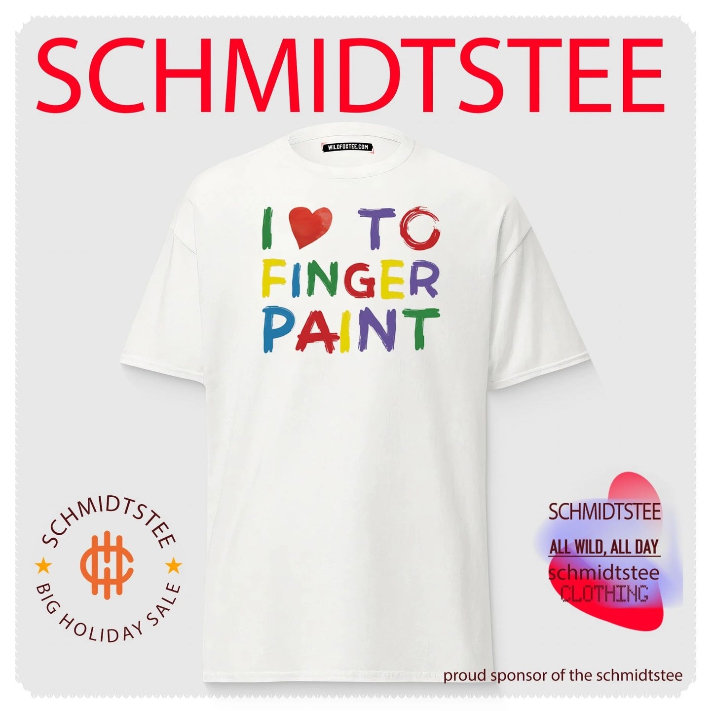 I Heart to Finger Paint full color shirt