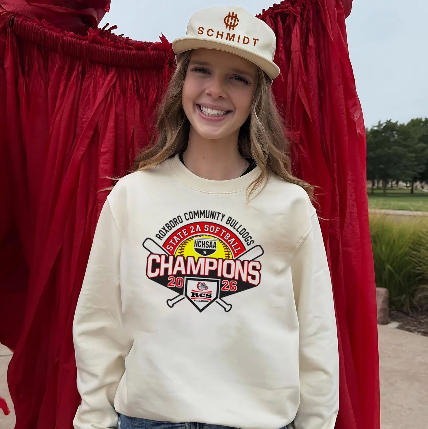 Roxboro Community Bulldogs 2026 NCHSAA State 5A Softball Champions shirt