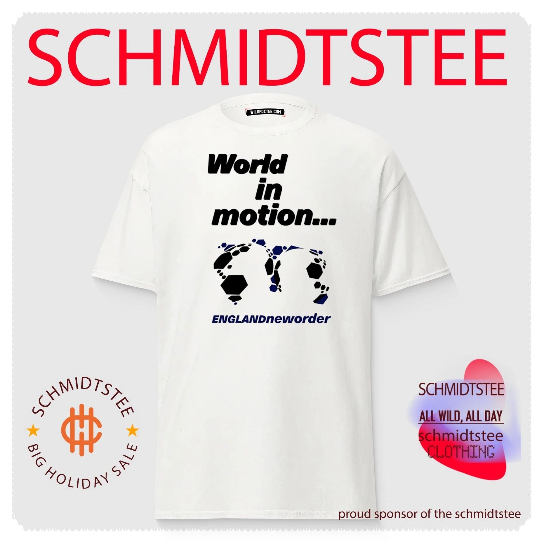 World in Motion England New Order soccer shirt