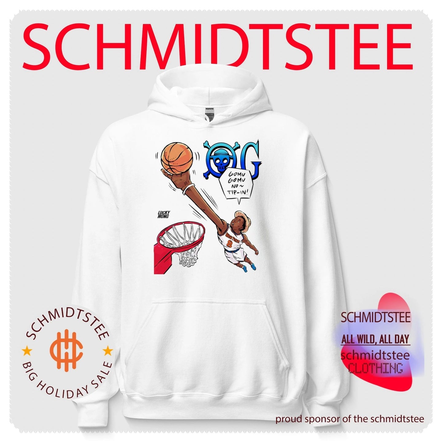 One Piece OG Anunoby New York Knicks Gomu Gomu No Tip-in shirt