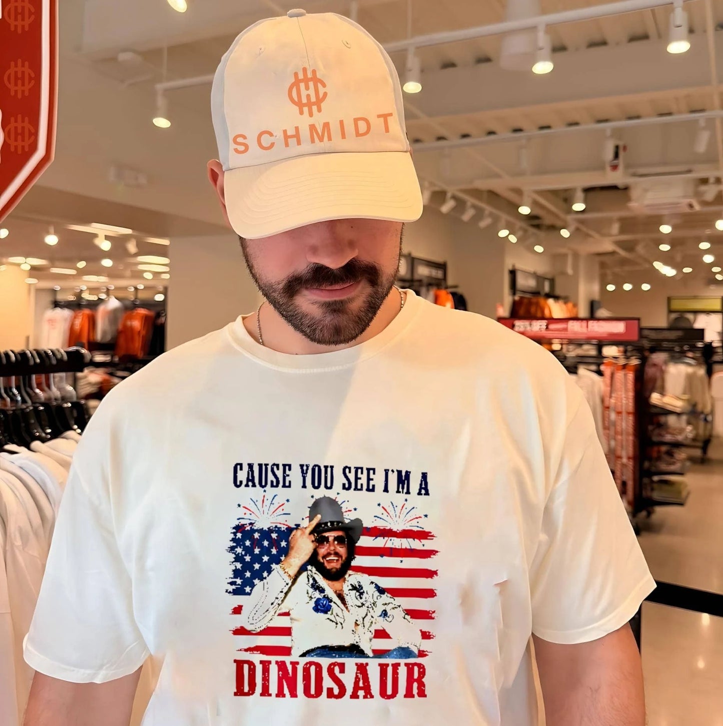 Hank Williams Jr Cause You See I’m A Dinosaur 4th of July shirt