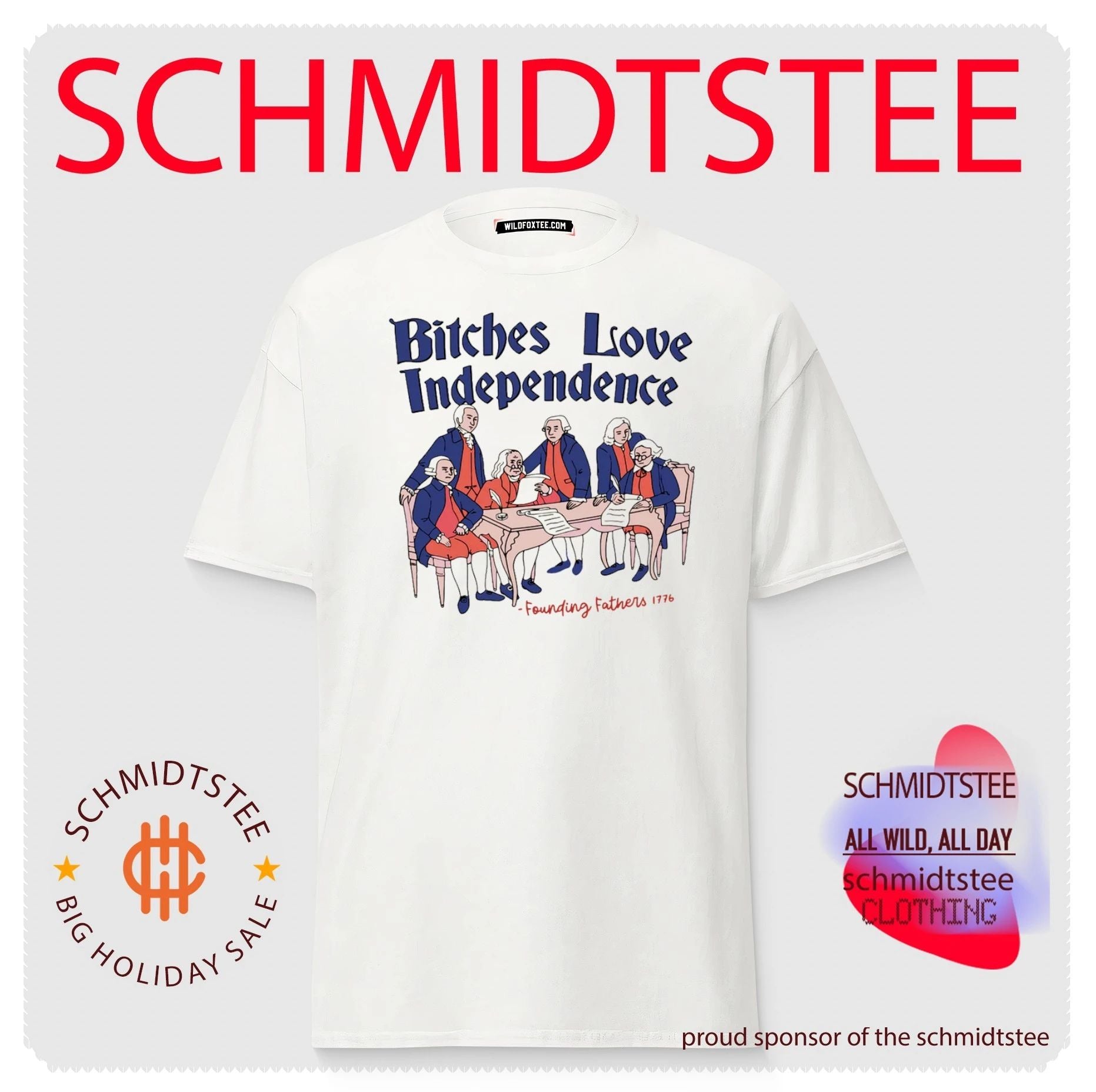 Bitches Love Independence 4th of July Thomas Jefferson Shirt