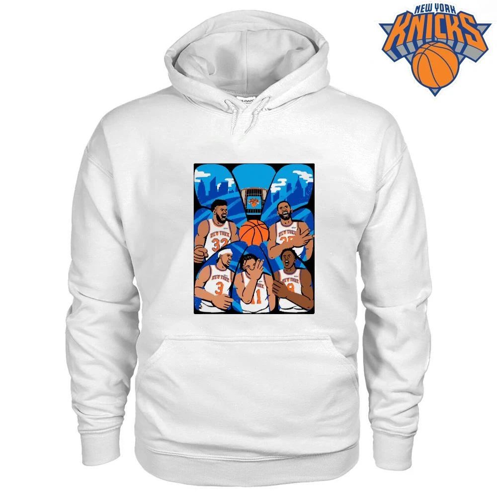 New York Knicks Champions NBA 2026 Roster Players Celebration Madison Square Garden Shirt