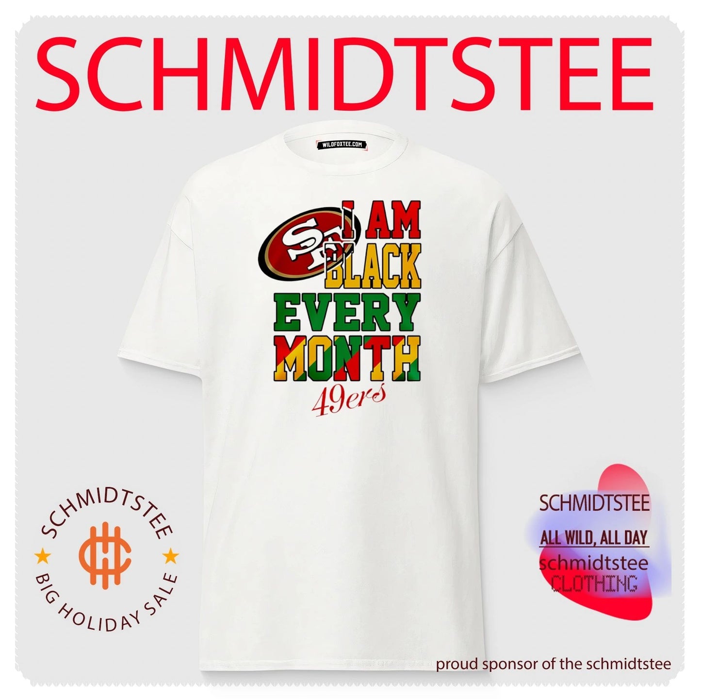San Francisco 49ers I am Black Every Month Juneteenth logo shirt