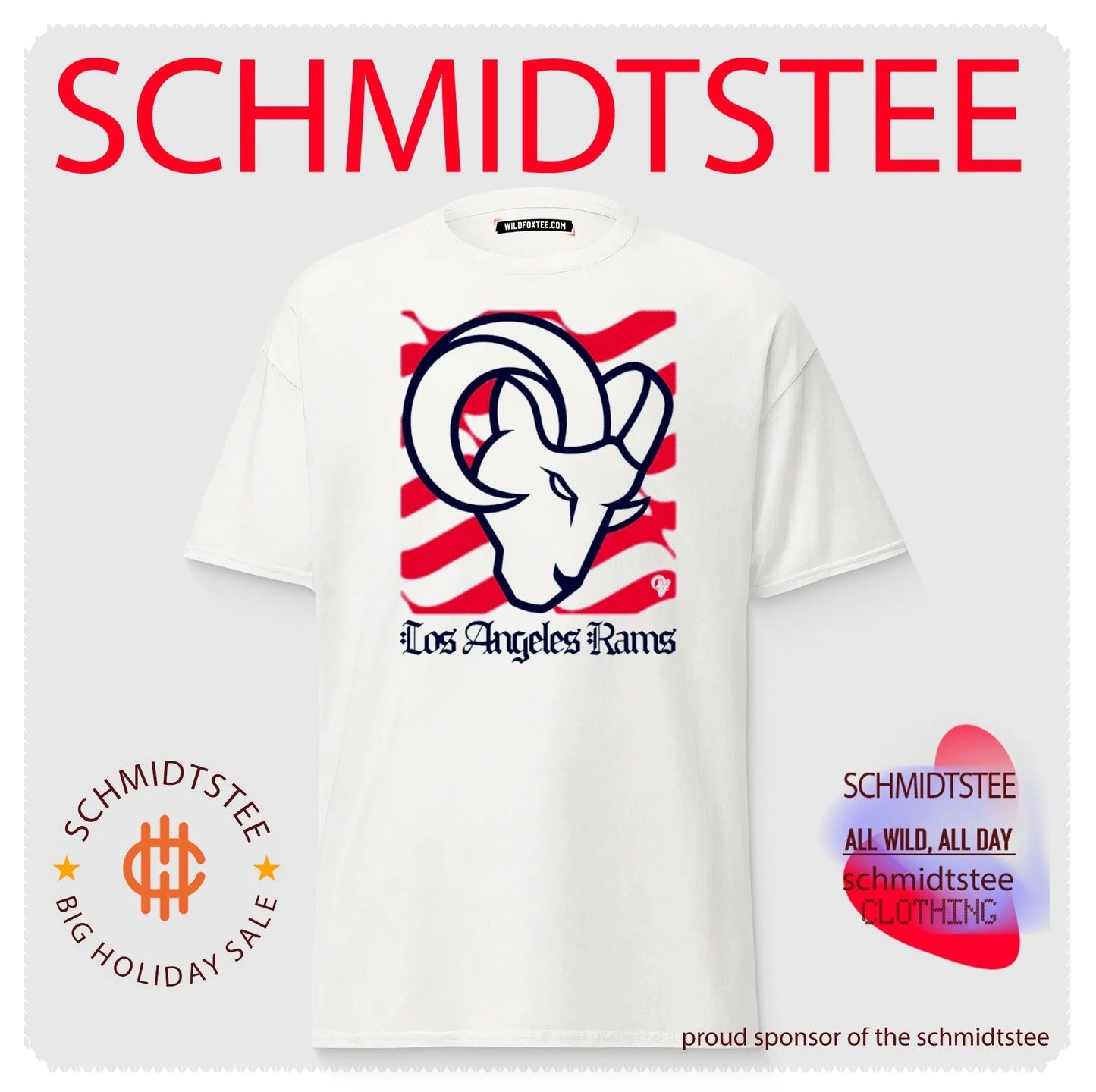 Los Angeles Rams American 250th Flag Heritage Wordmark shirt