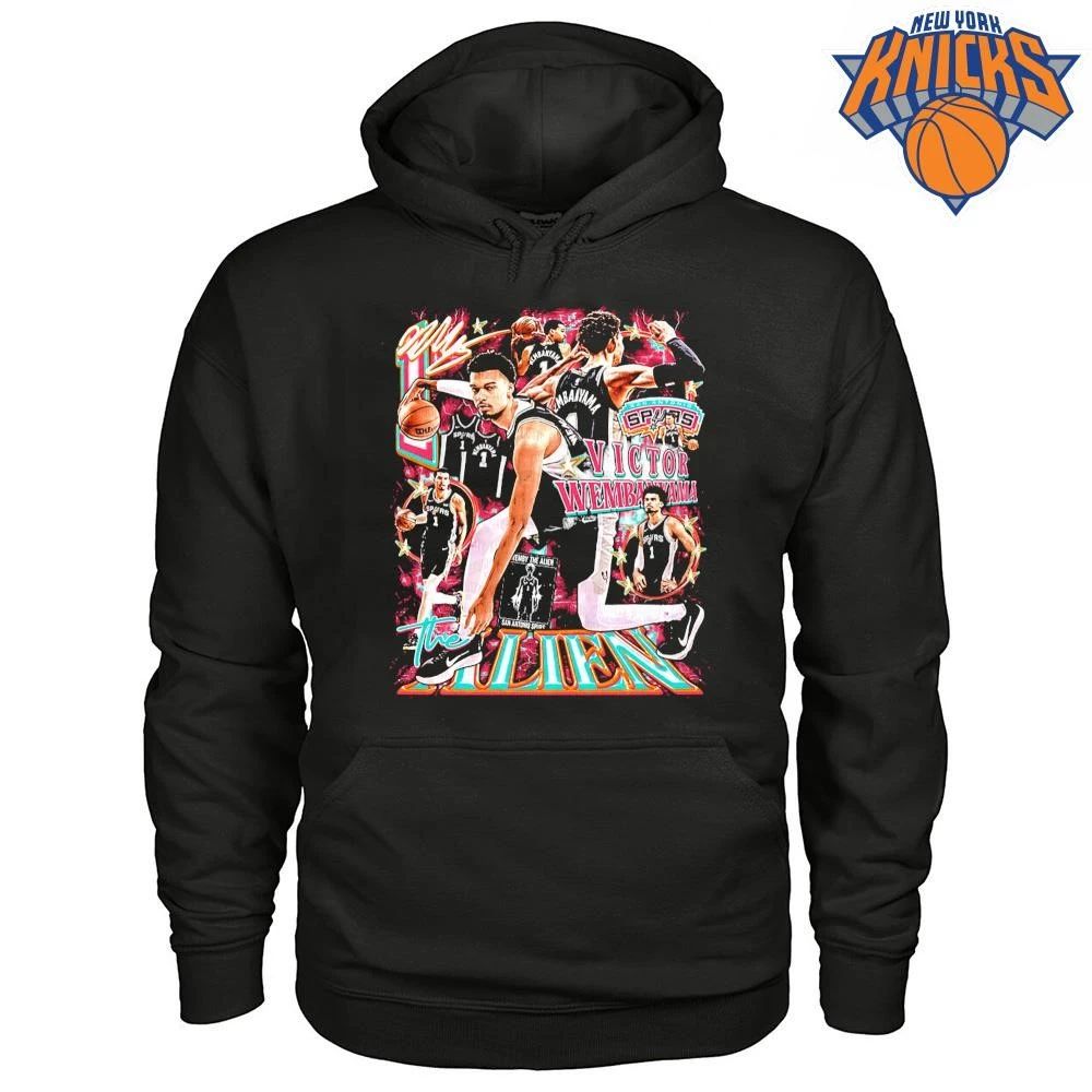 Victor Wembanyama The Alien San Antonio Spurs NBA Finals 2026 Game 1 Bootleg Vintage Graphic Shirt