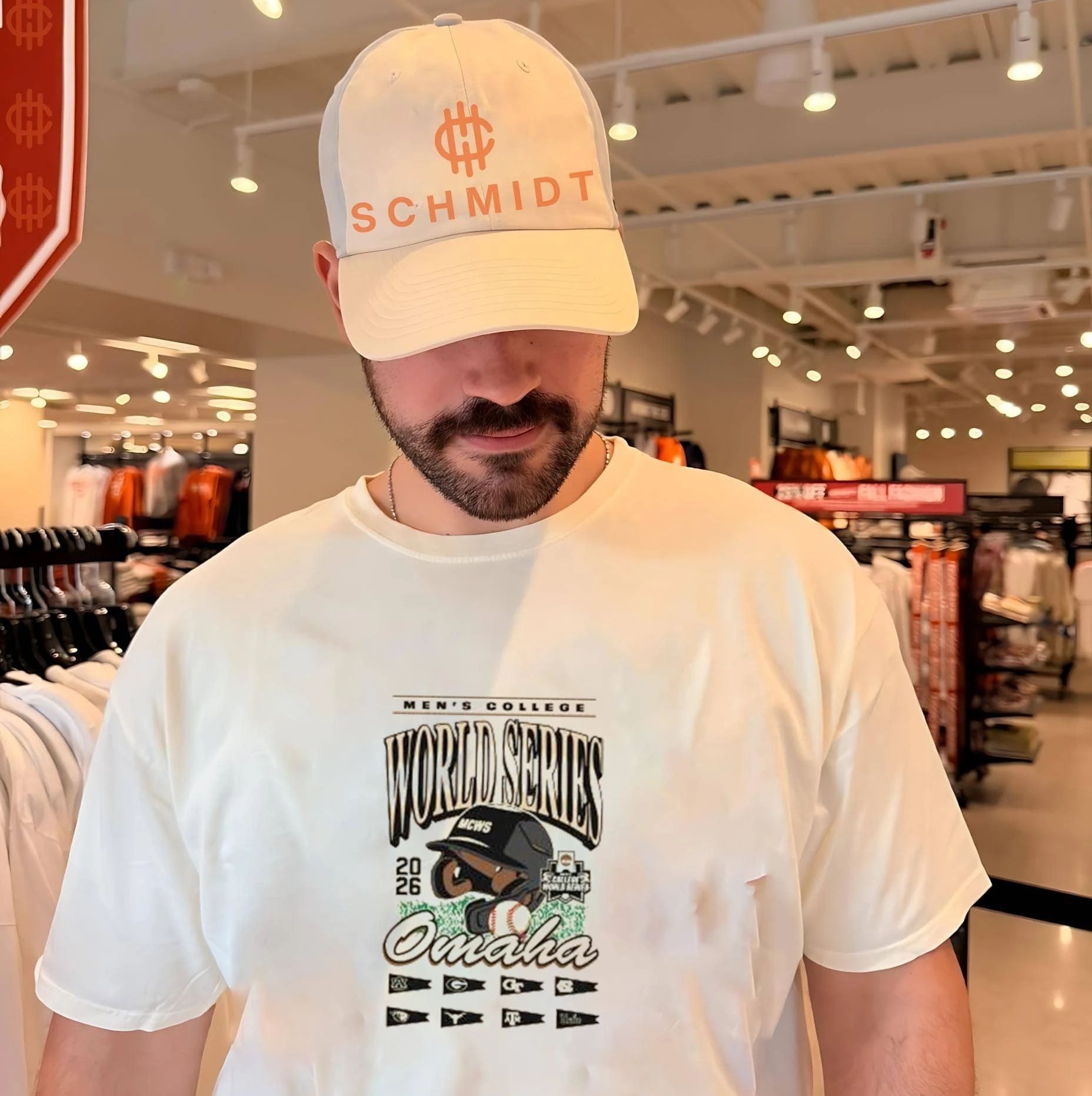 Georgia Baseball 2026 College World Omaha helmet shirt